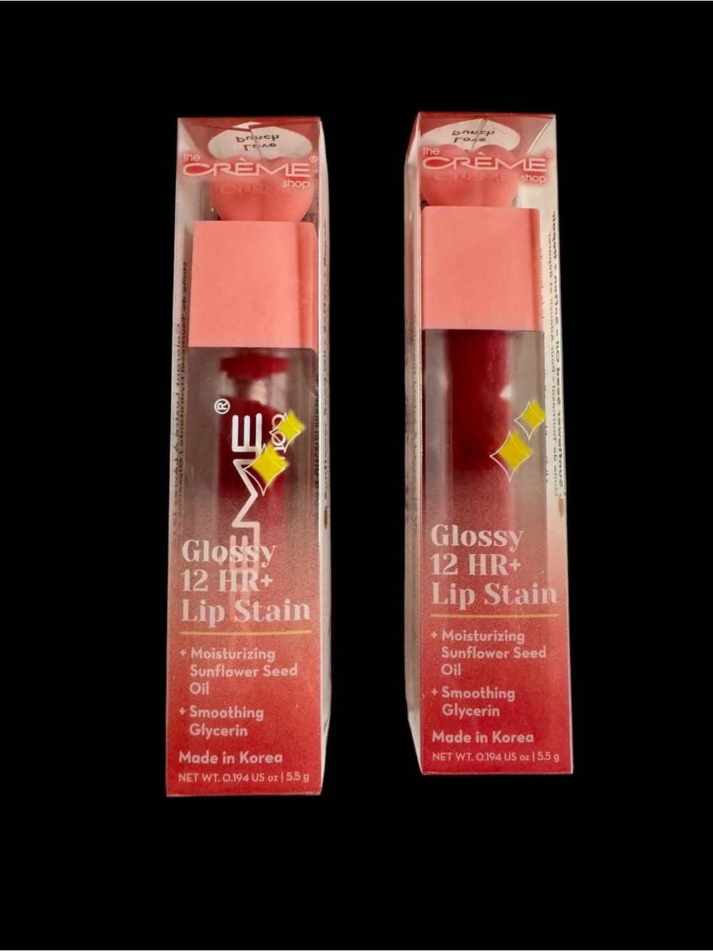 The Creme Shoo Glossy 12 HR+ Lip Stain - love punch (pack of 2)